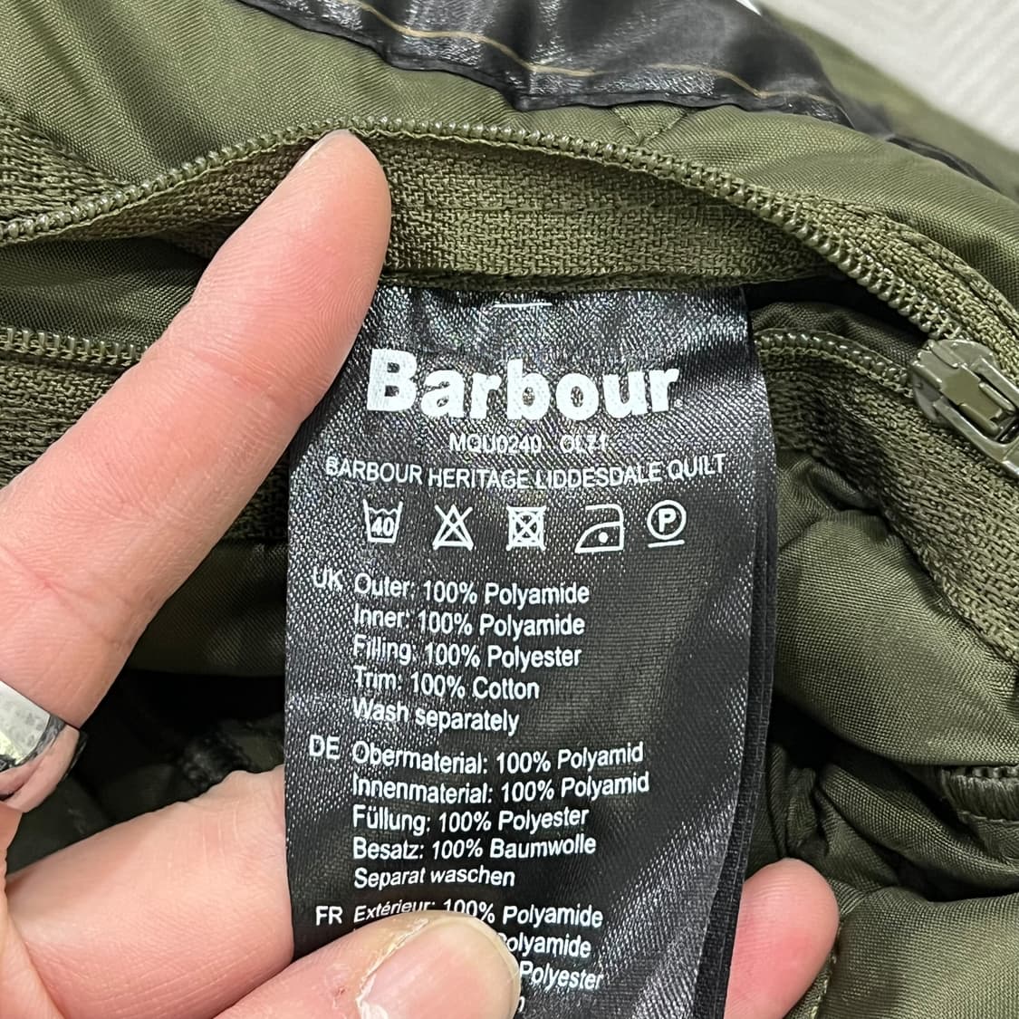 바버 워크 퀄팅자켓 s08527 상품이미지7