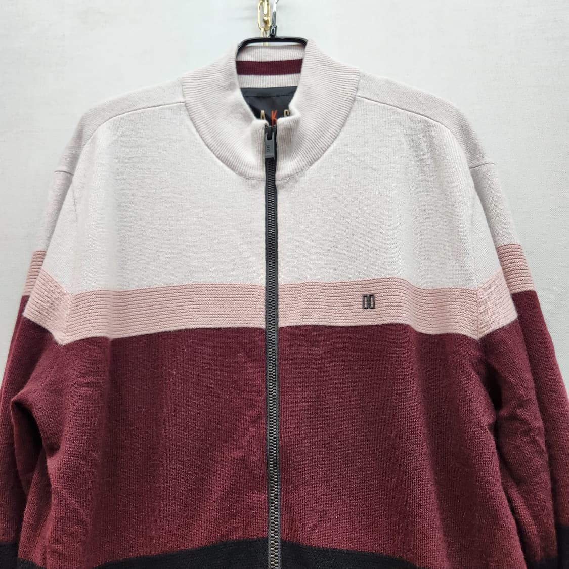 닥스골프 컬러블럭 울 집업 가디건 100(L) 상품이미지2