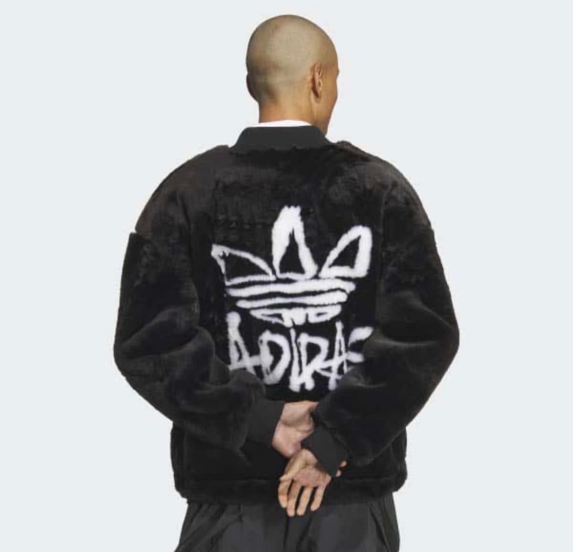 [새상품] L ) 아디다스 퍼 재킷 블랙 상품이미지1
