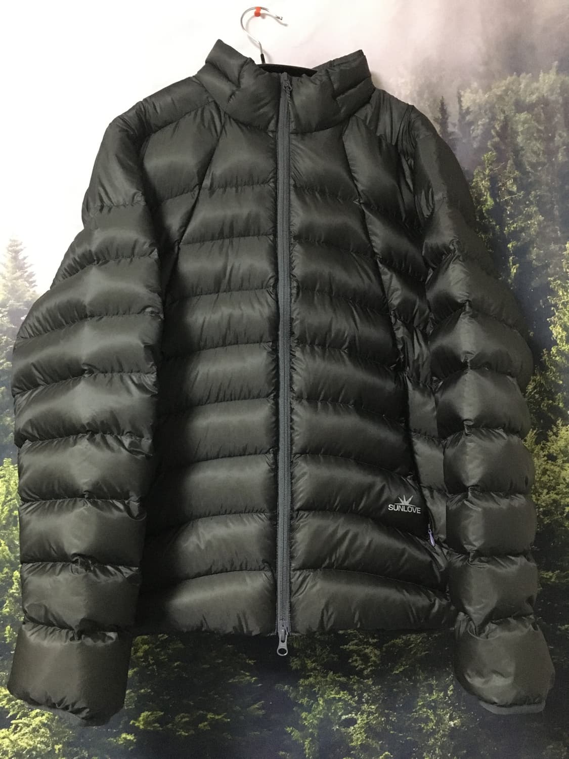 썬러브 경량패딩 차콜 L 상품이미지1