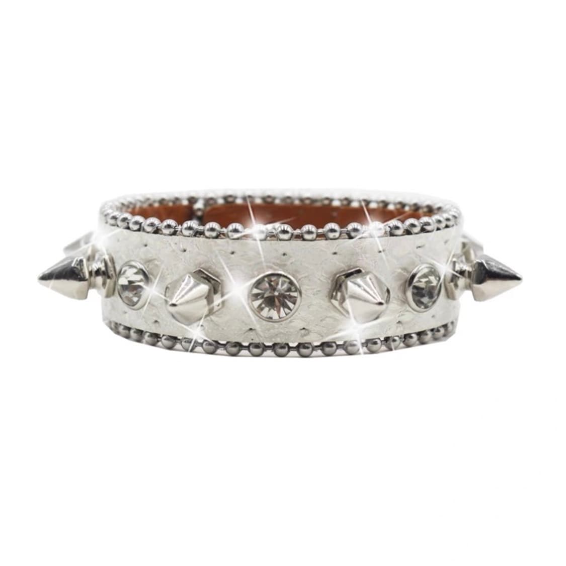 Y2k 갸루필찌 white & silver button bracelet 상품이미지1