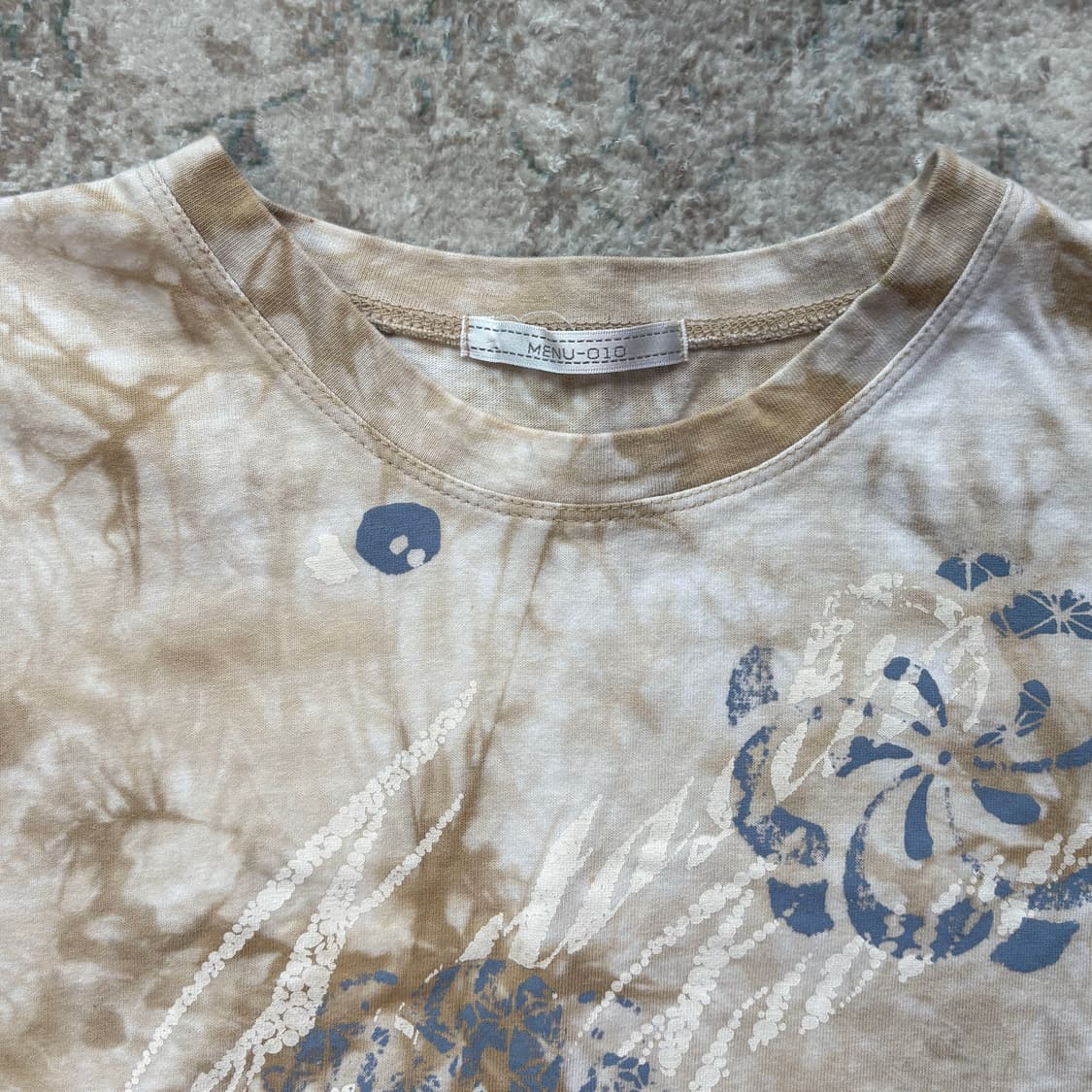 Floral Print Tie-Dye T-Shirt 상품이미지3
