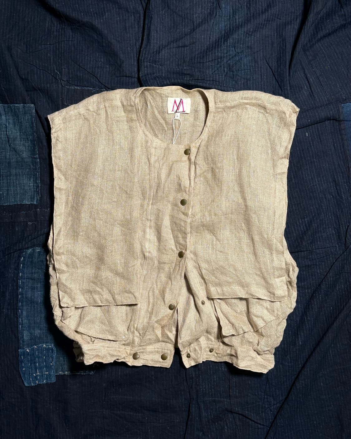 빈티지 린넨 베스트 38 상품이미지1