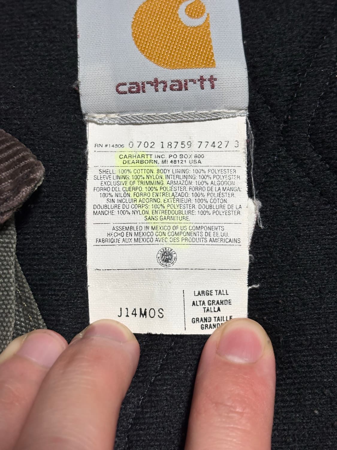 칼하트 산타페 자켓 J14 모스 라지톨 상품이미지4