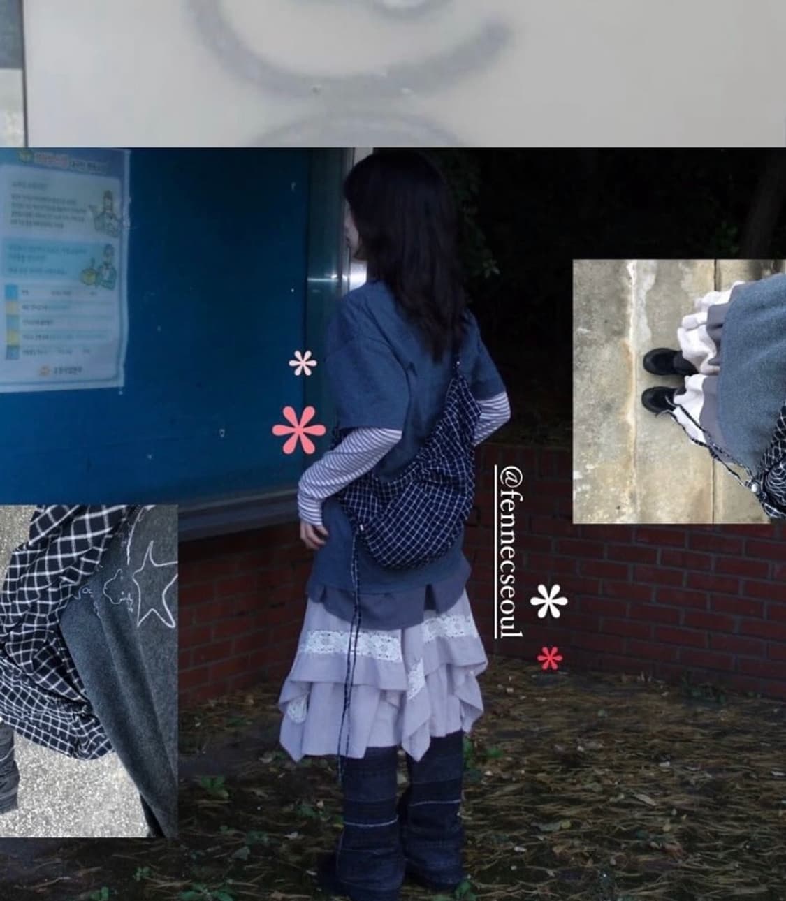 일본 빈티지 라벤더 레이어드치마 상품이미지1