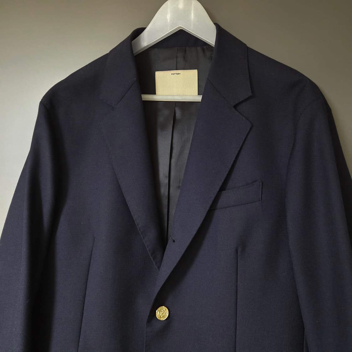 [1] 포터리 울 싱글 브레스티드 금장 자켓 다크네이비 / 재킷 상품이미지3