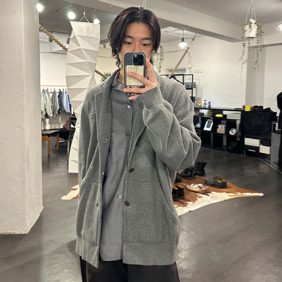 언더커버 21aw 코튼 오버사이즈 블레이저 상품이미지4