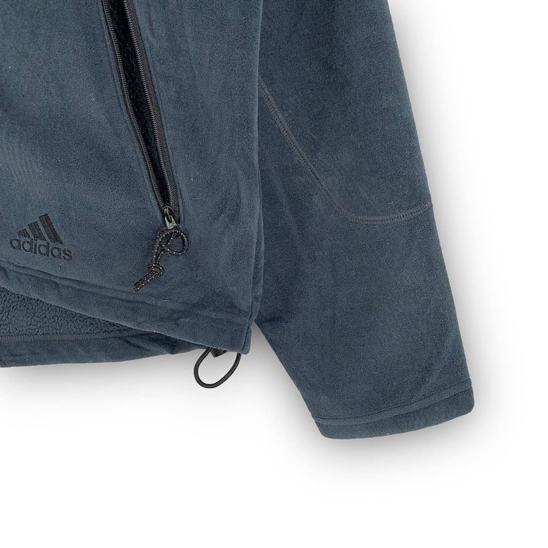 아디다스 로고 플리스 집업 자켓 상품이미지4