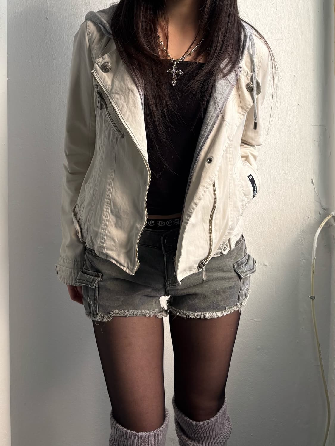 Buckaroo Ivory Hood Jacket  상품이미지5