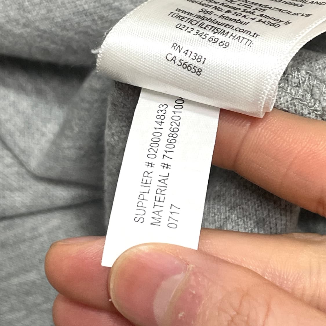 폴로랄프로렌 빅포니 그레이 긴팔 카라티셔츠 남성L  상품이미지5