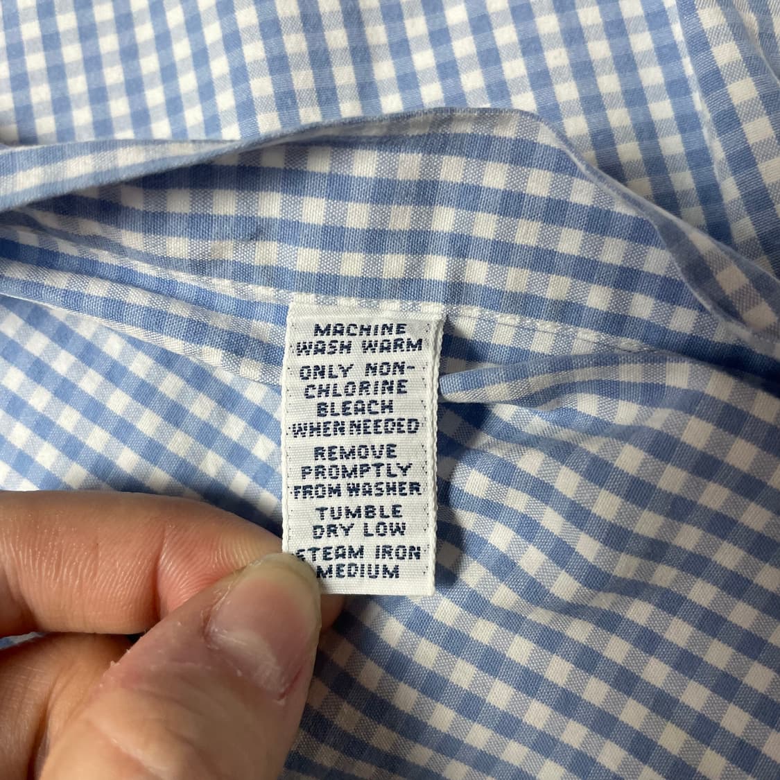 폴로 랄프로렌 블루체크 코튼 셔츠 L 상품이미지6