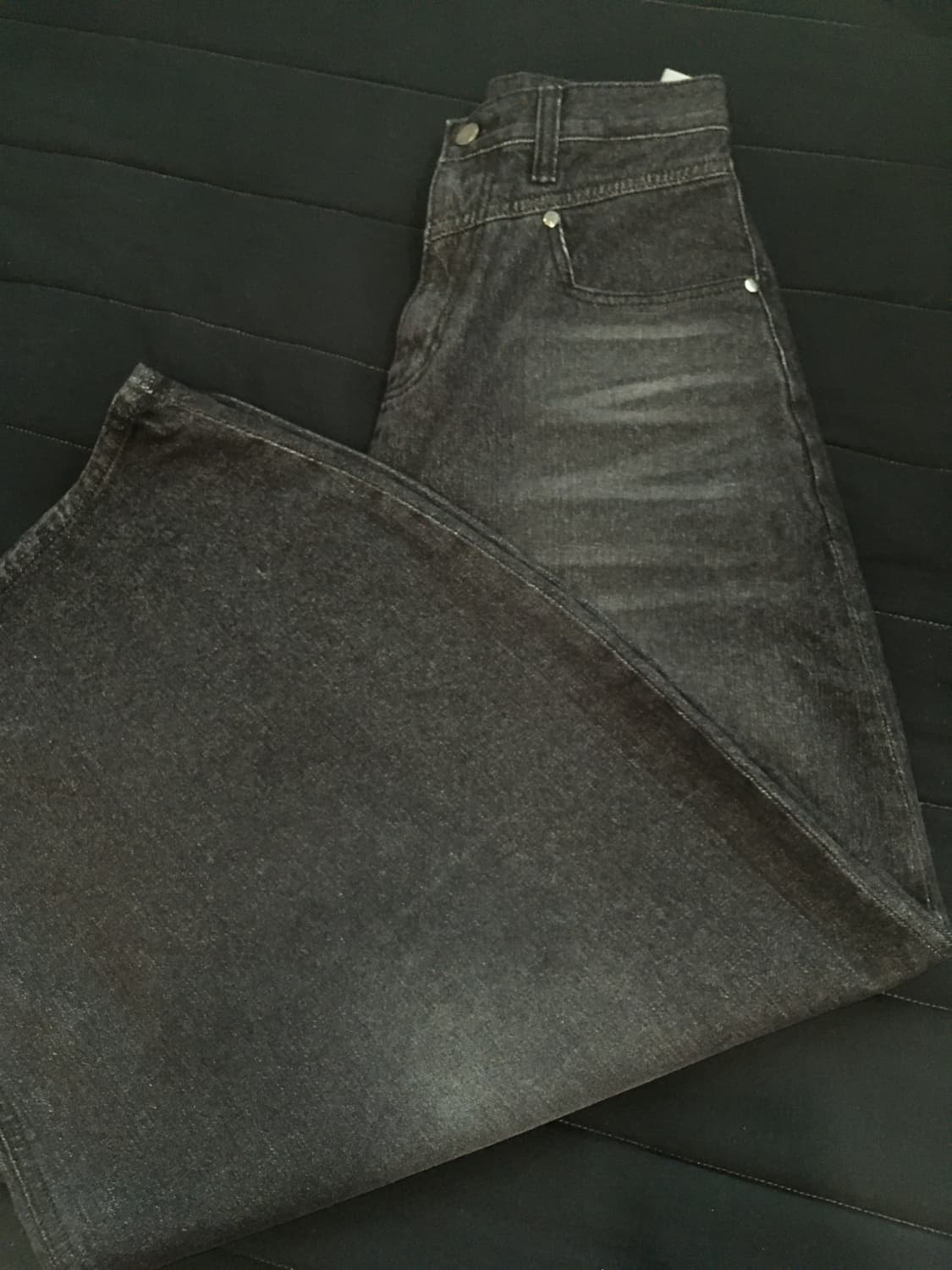 트리밍버드 Front Yoke Denim Pants-블랙 상품이미지8