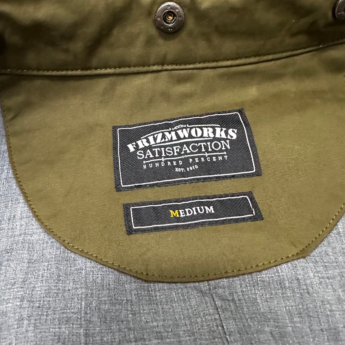 프리즘웍스 피쉬테일 야상 점퍼 카키 M 상품이미지8