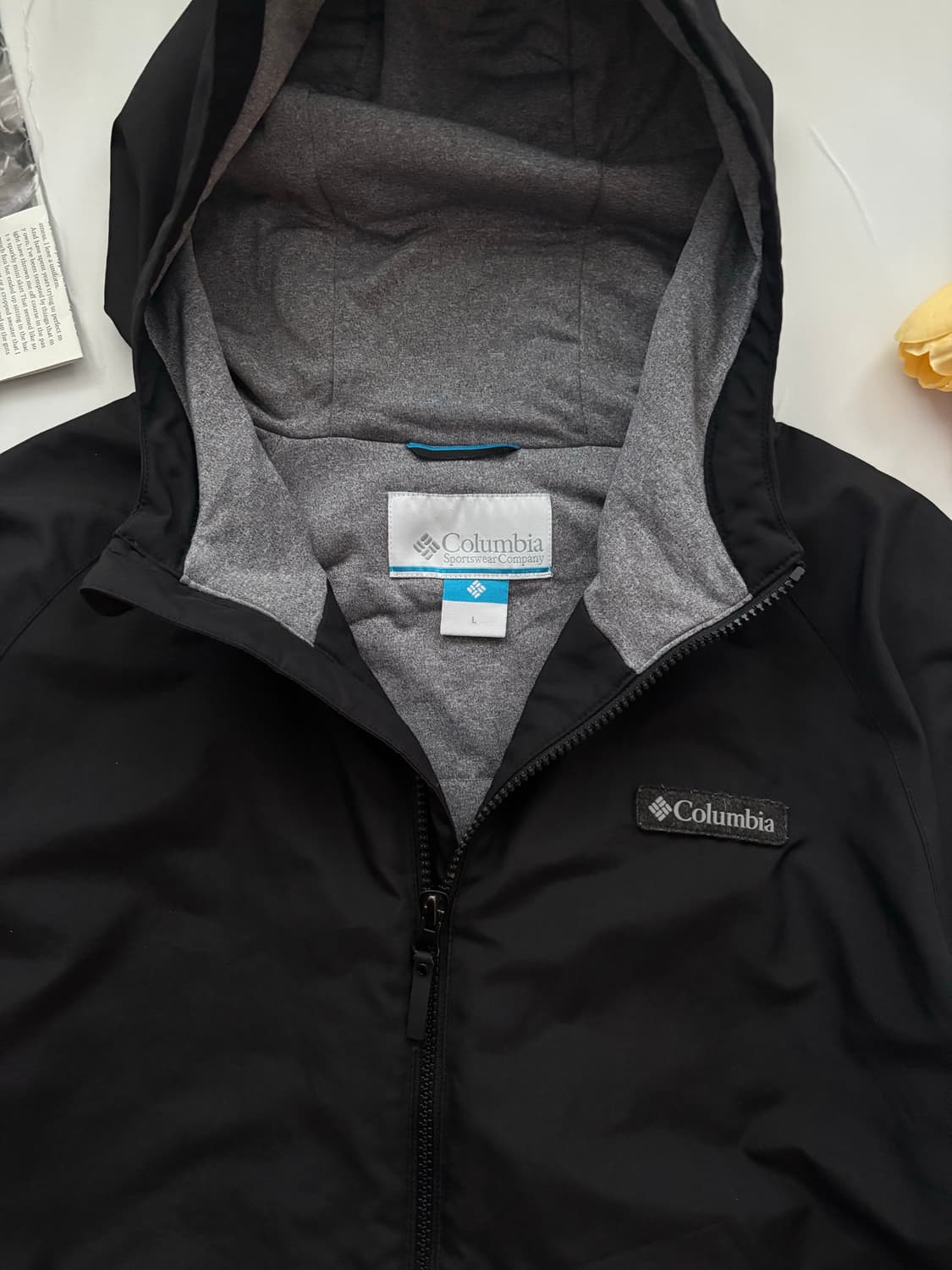 컬럼비아 블랙 후드 바람막이 상품이미지3