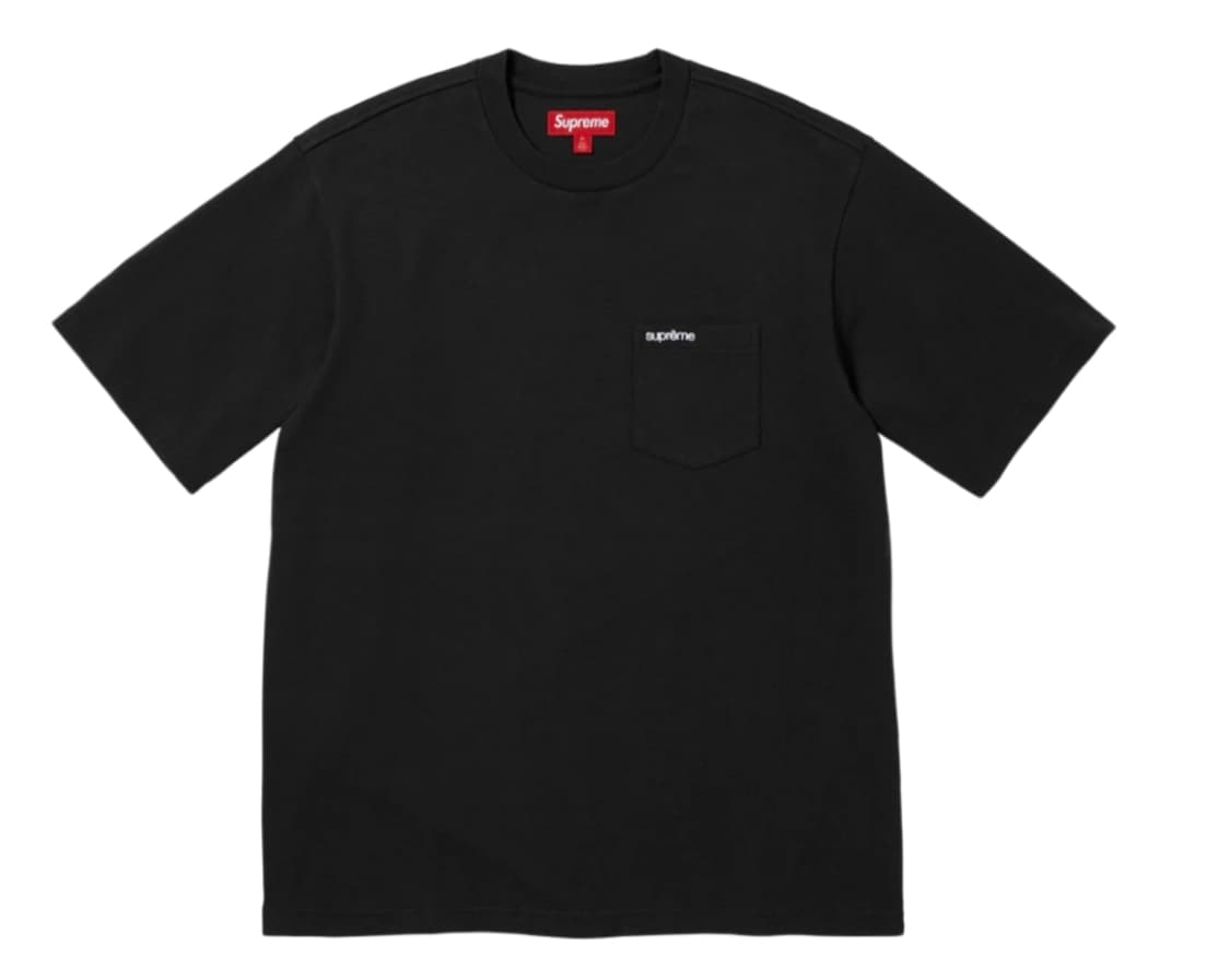 슈프림 숏슬리브 포켓 티셔츠 블랙 - 26SS 상품이미지1