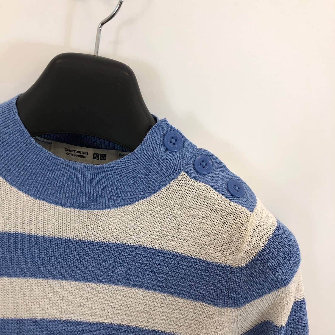 유니클로 꼼뜨와 데 꼬또니에 린넨 니트반팔 XS 상품이미지2