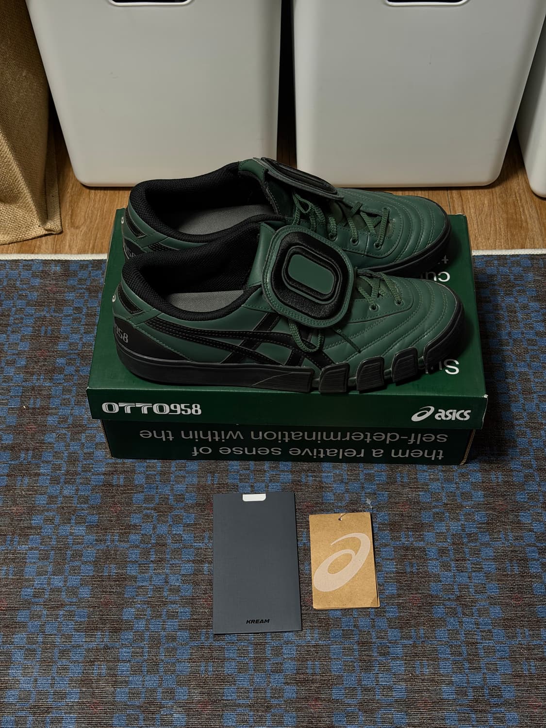 아식스 x 오토 958 젤 플렉스키 헌터 그린 블랙 상품이미지1