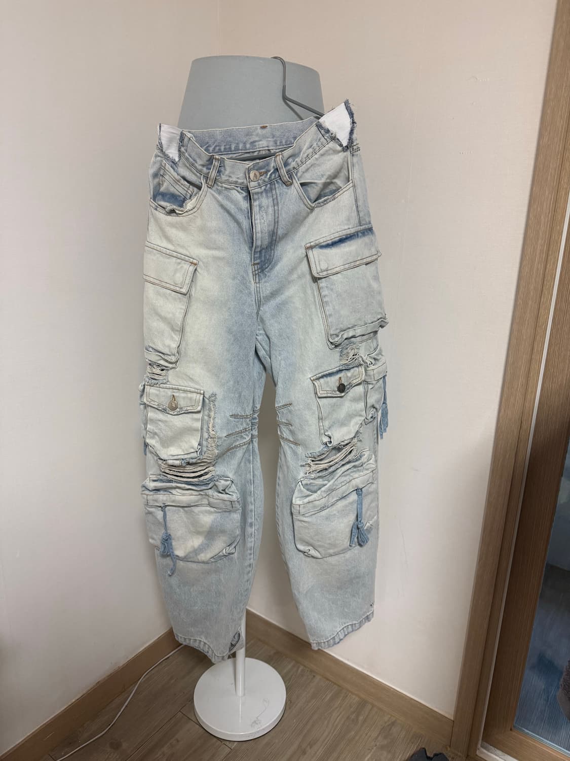 빈티지 데님 카고팬츠 상품이미지1