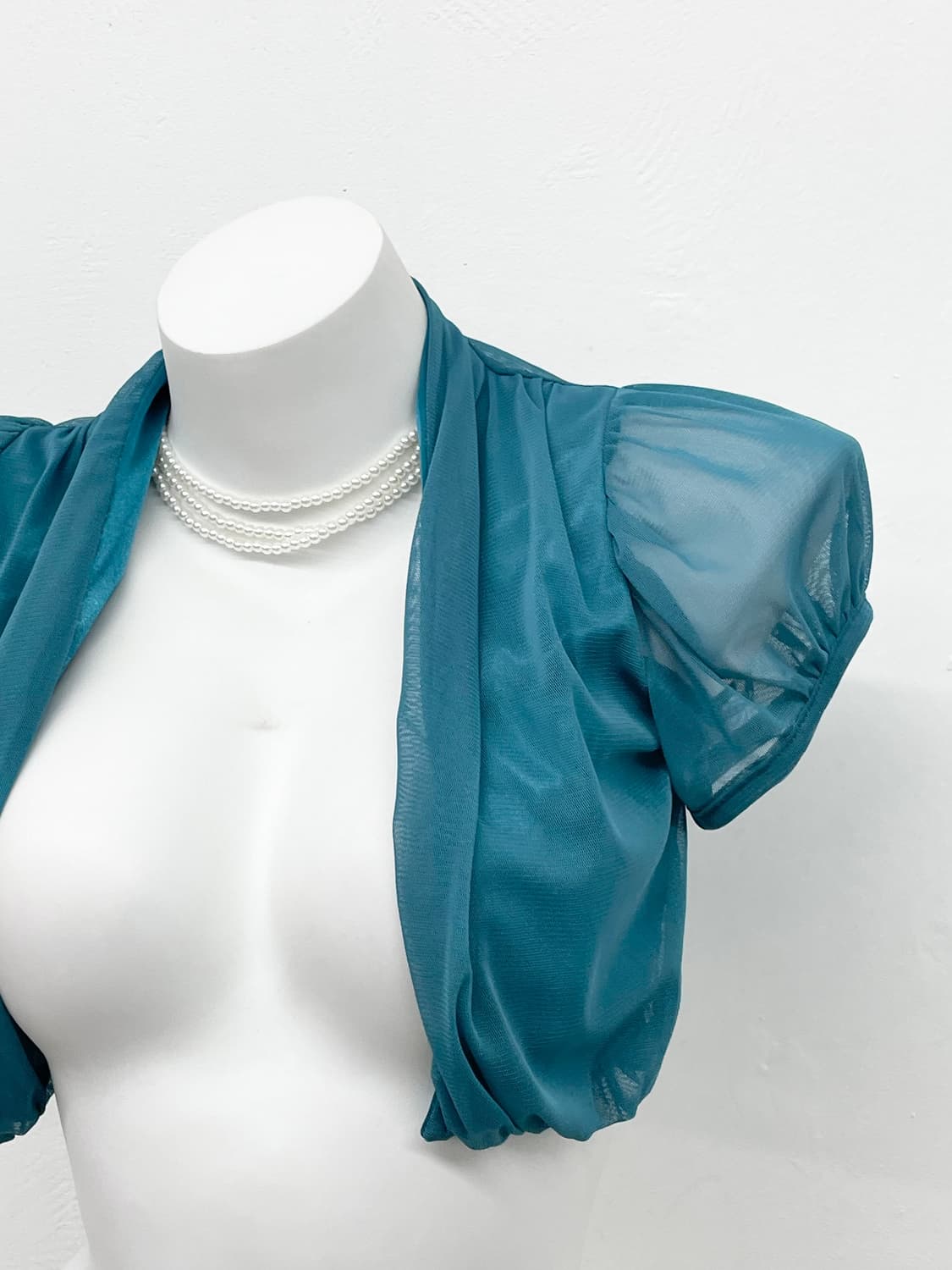 페어리코어 청록 볼레로 상품이미지3