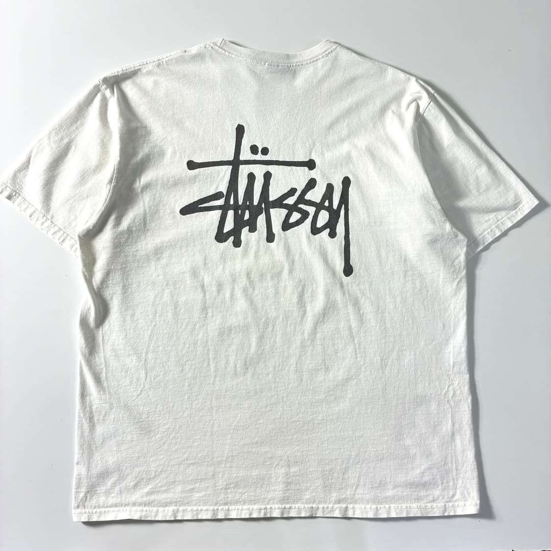 Stussy  스투시 베이직 스탁로고 화이트 반팔 티셔츠  상품이미지2
