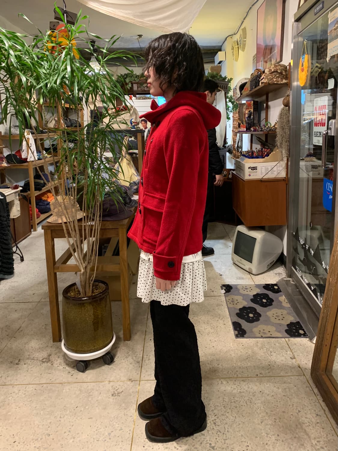 엑스걸 레드 피코트 상품이미지2