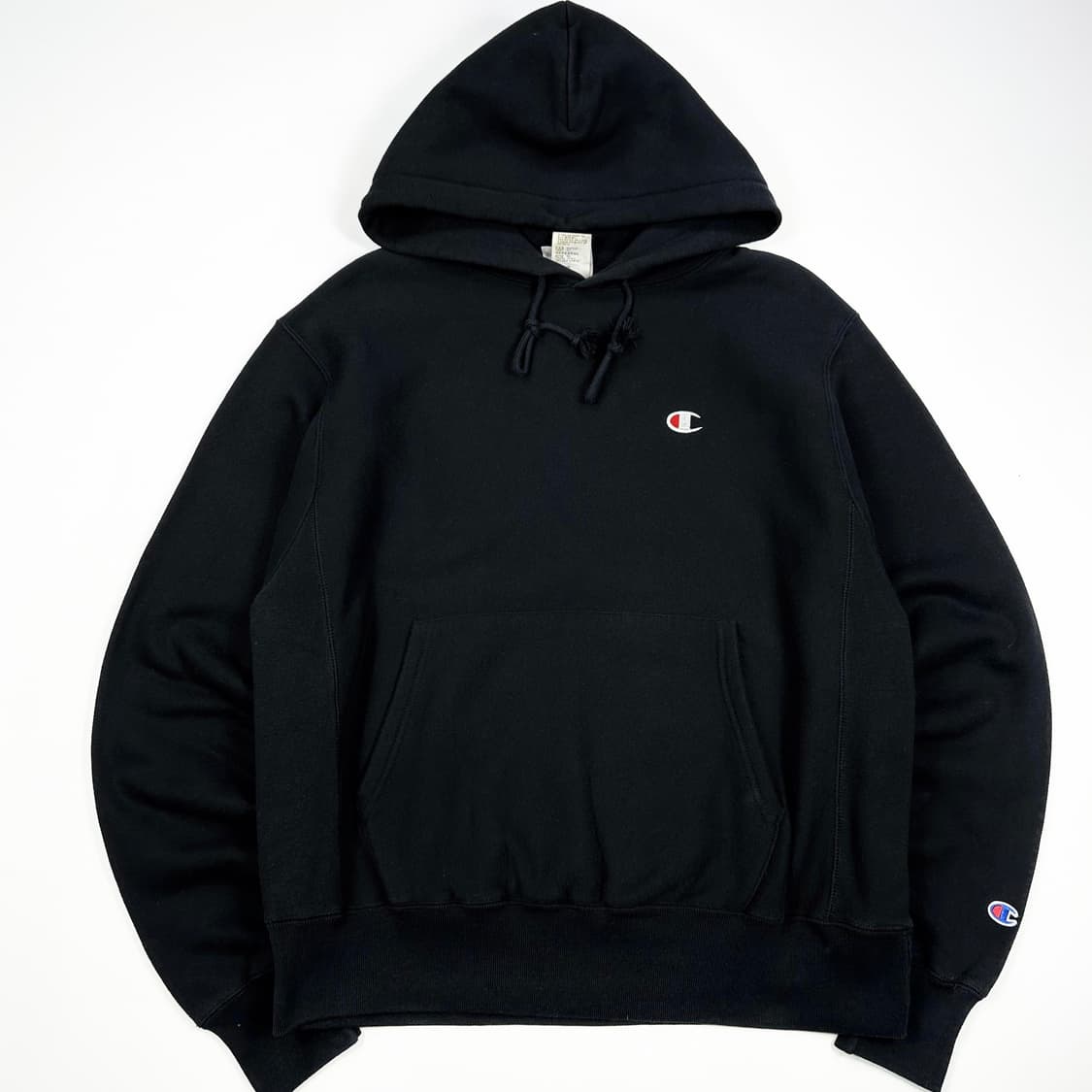 챔피온 리버스위브 헤비 블랙 후드티 (XL) 상품이미지2