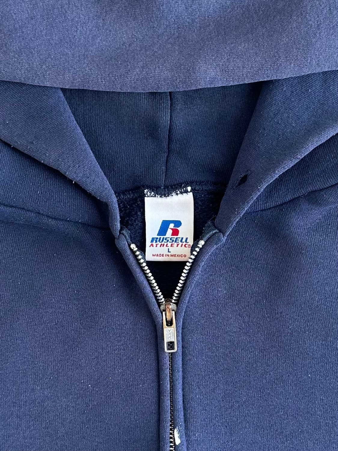 00s 빈티지 러셀 후드집업 네이비 L 상품이미지4