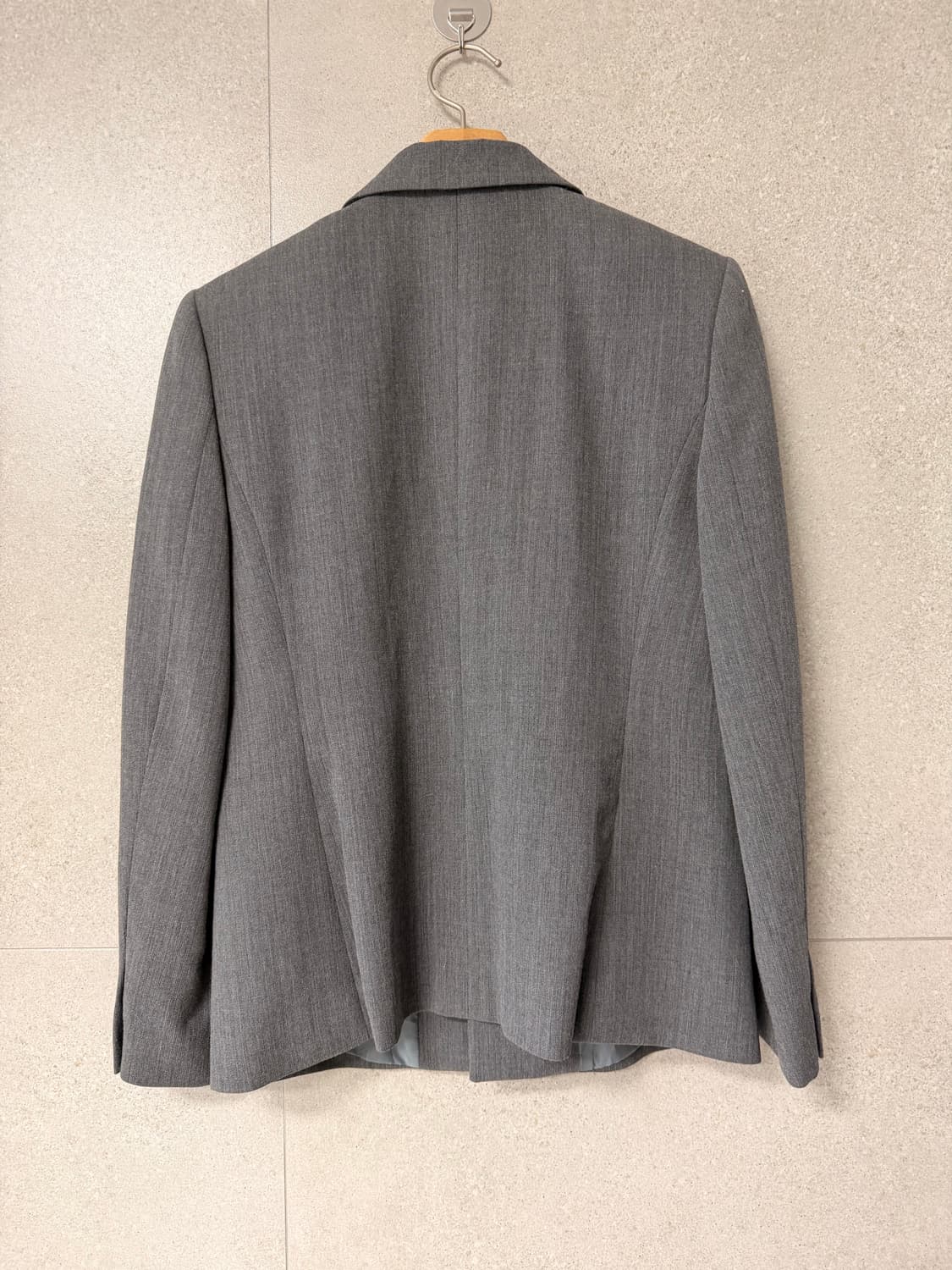 Keith 여성 그레이 블레이저 얇은 모 자켓 상품이미지3