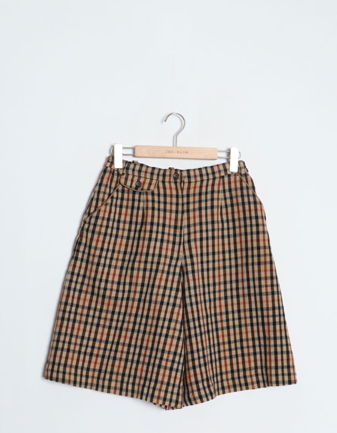 DAKS Check Wool Wide Shorts (27) 상품이미지1