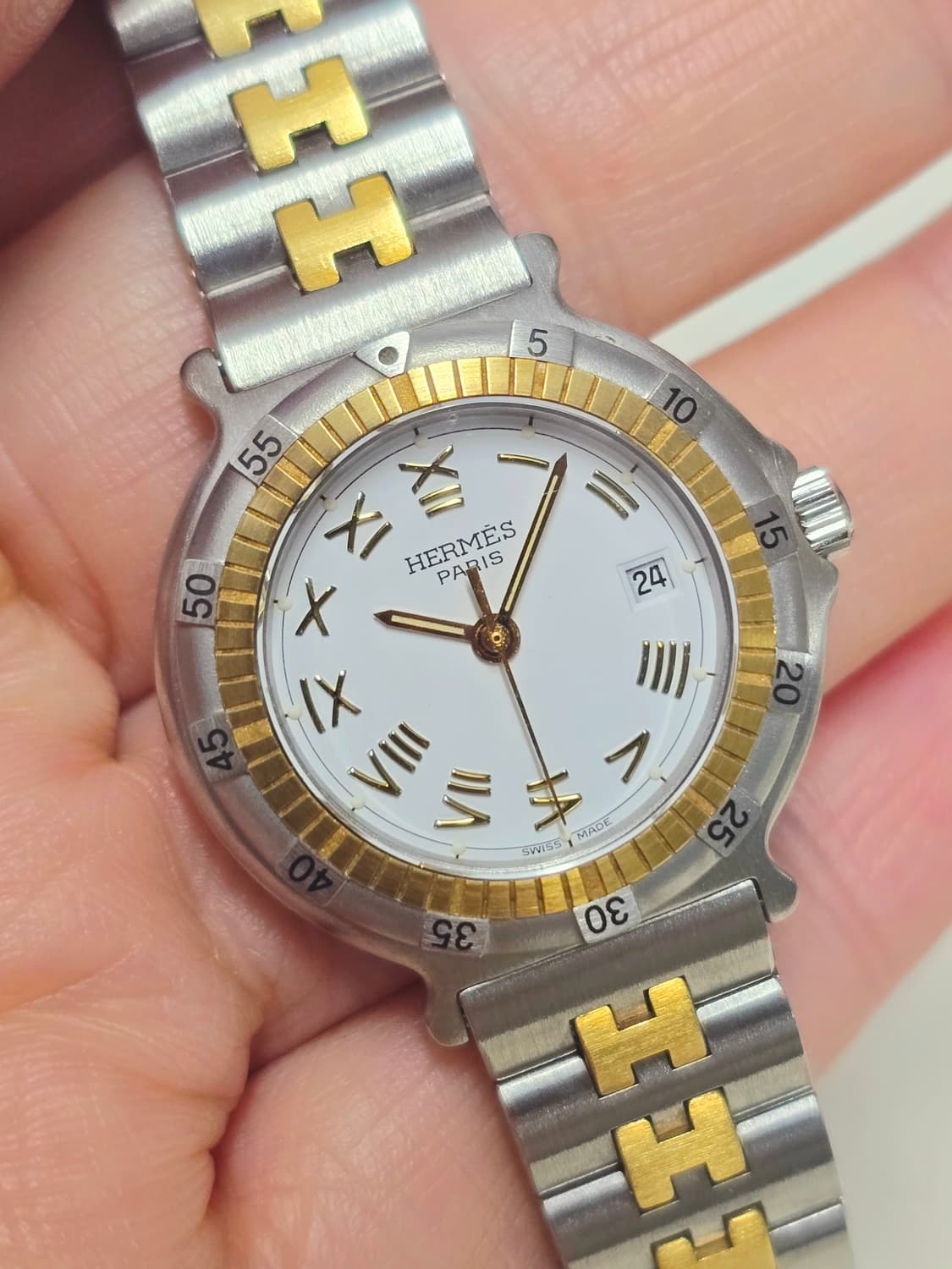 에르메스캡틴니모18k시계  정품 여성용  상품이미지1