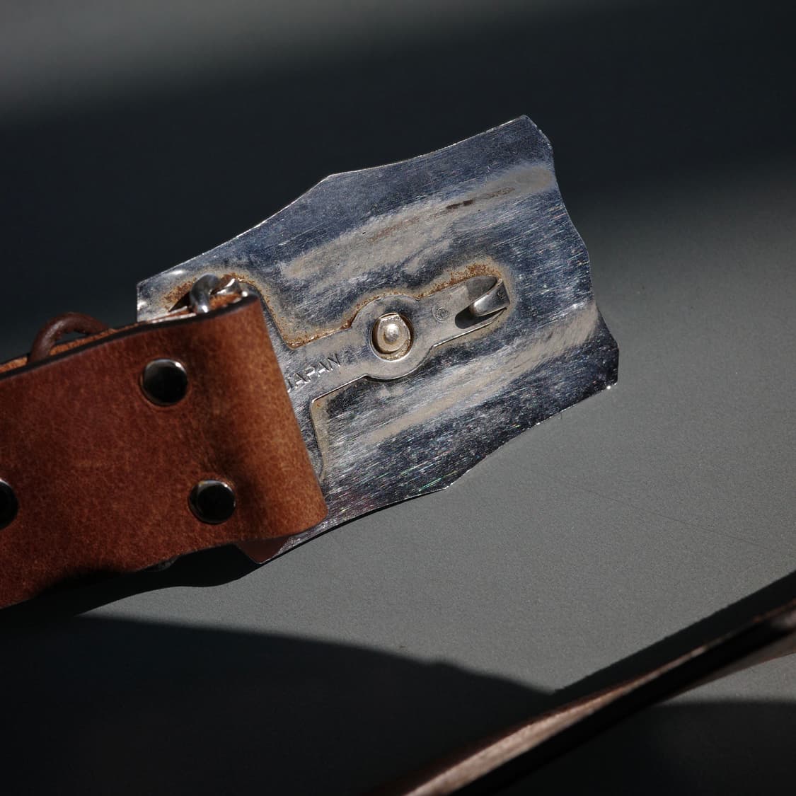 빈티지 홀스앤슈 웨스턴 빅 버클 레더 벨트 상품이미지5