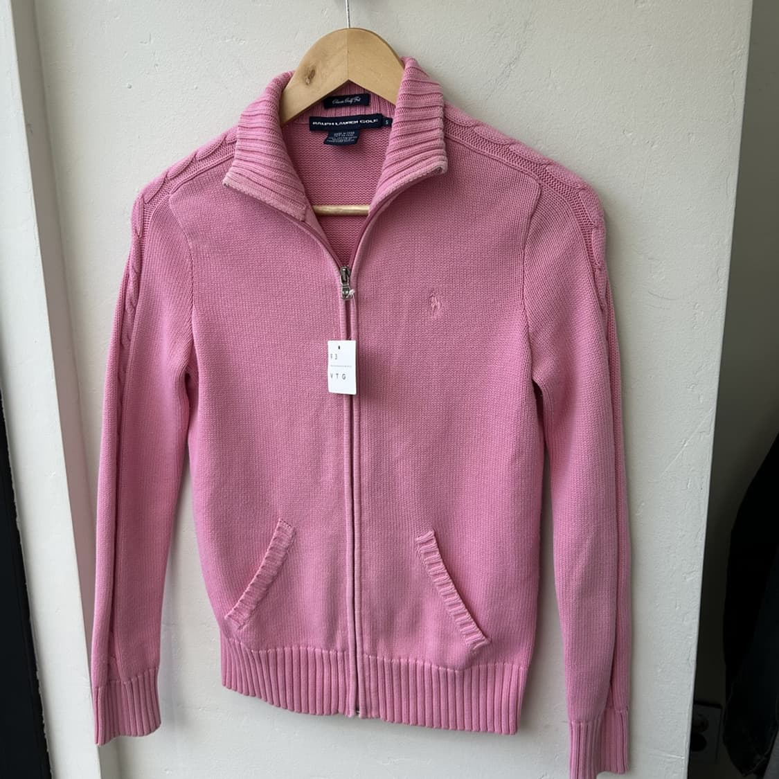 15830 - 폴로 랄프로렌 핑크 니트 집업 상품이미지2