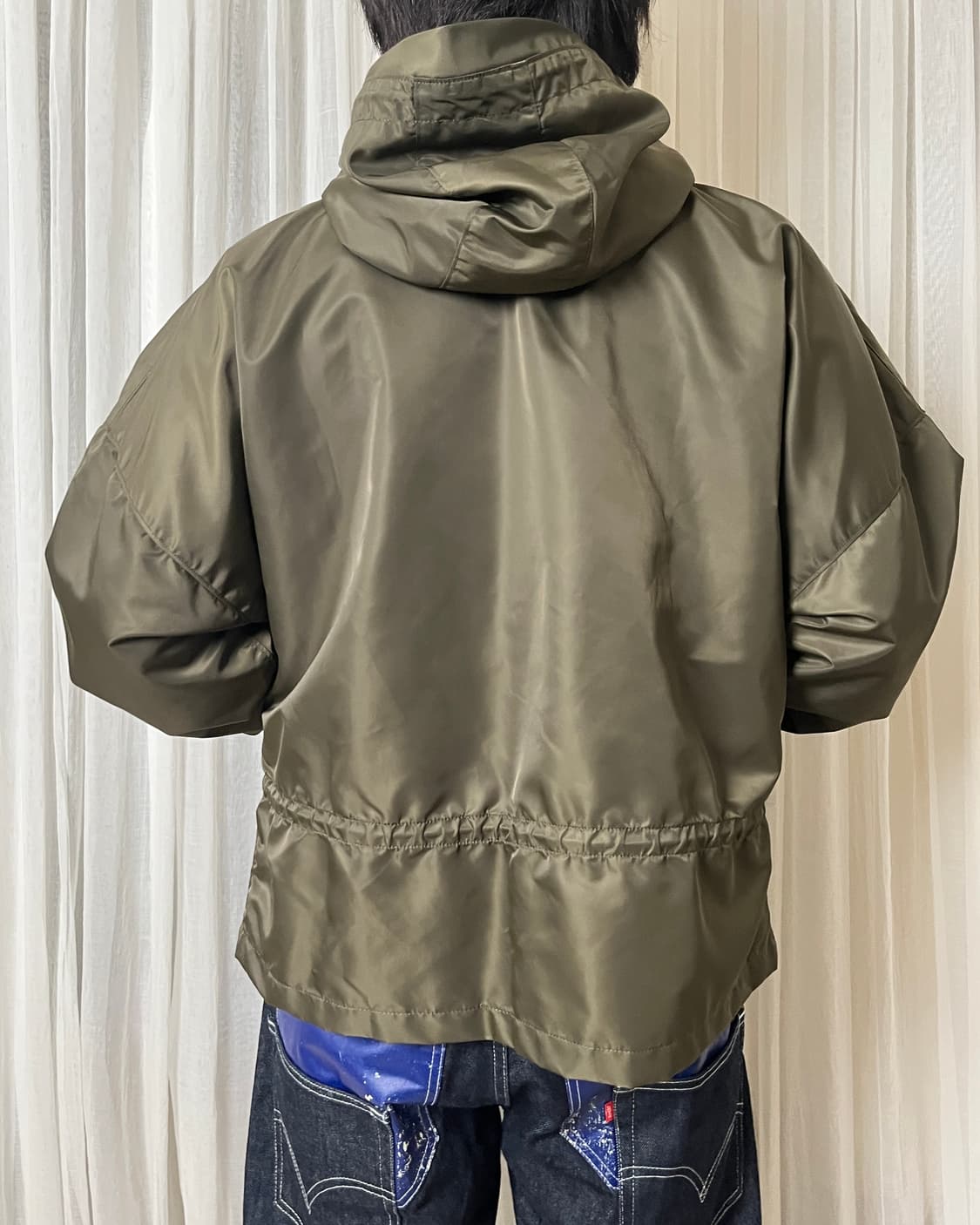 컬러 레이어드 집 후드 블루종 kolor 더블 집 파카  상품이미지9