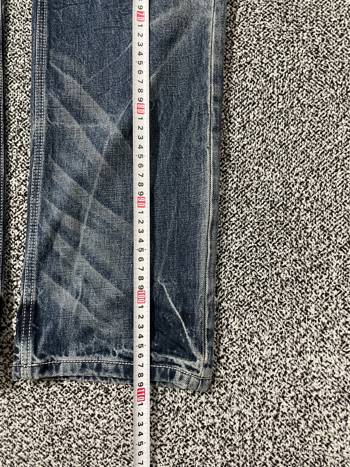 빈티지9. EVISU 에비수 빈티지 워시드 데님팬츠 청바지 락시크 펑키 상품이미지7