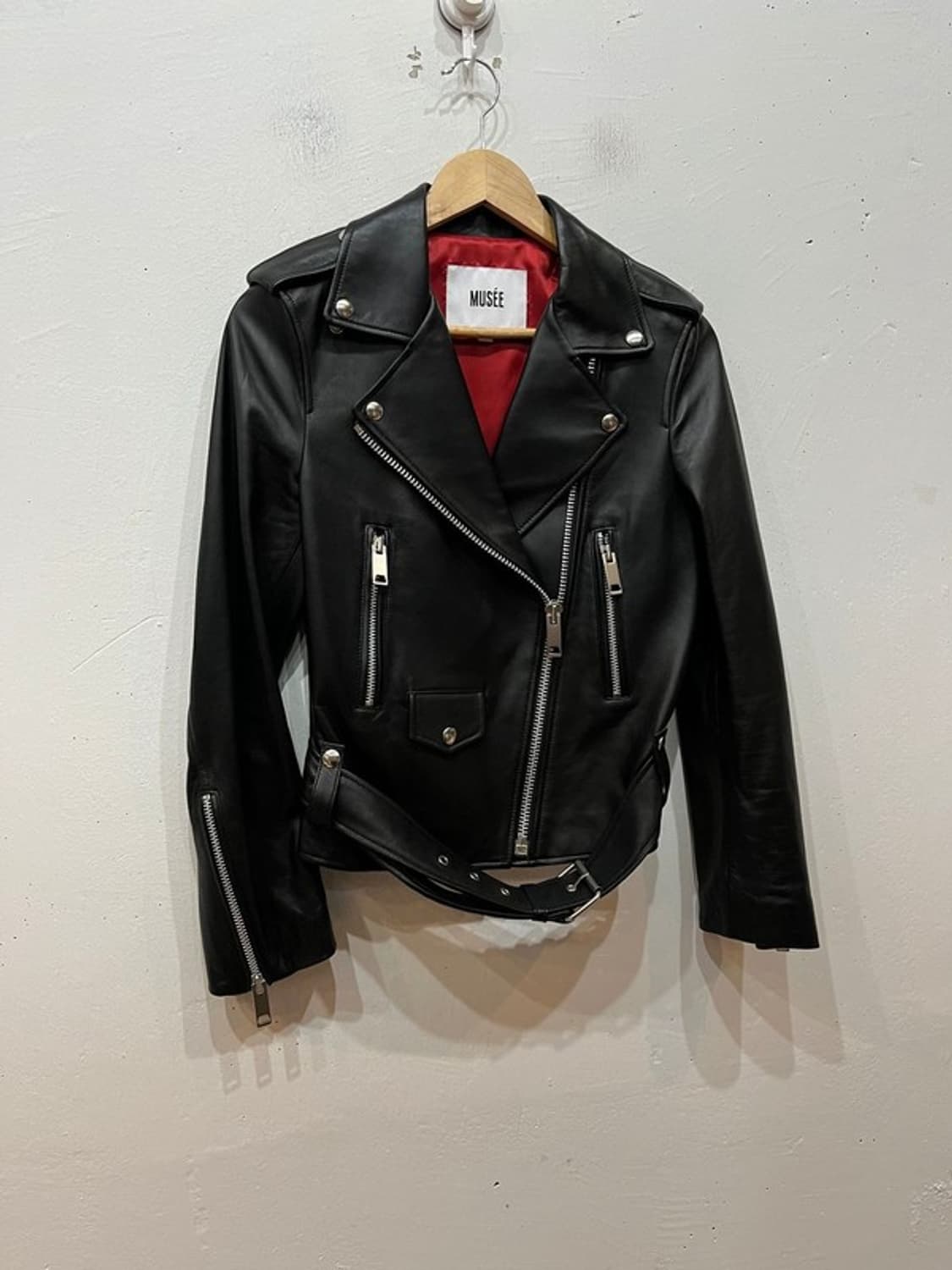 MUSEE 뮤제 양가죽 바이커 자켓 라이더 자켓 우먼즈 상품이미지1