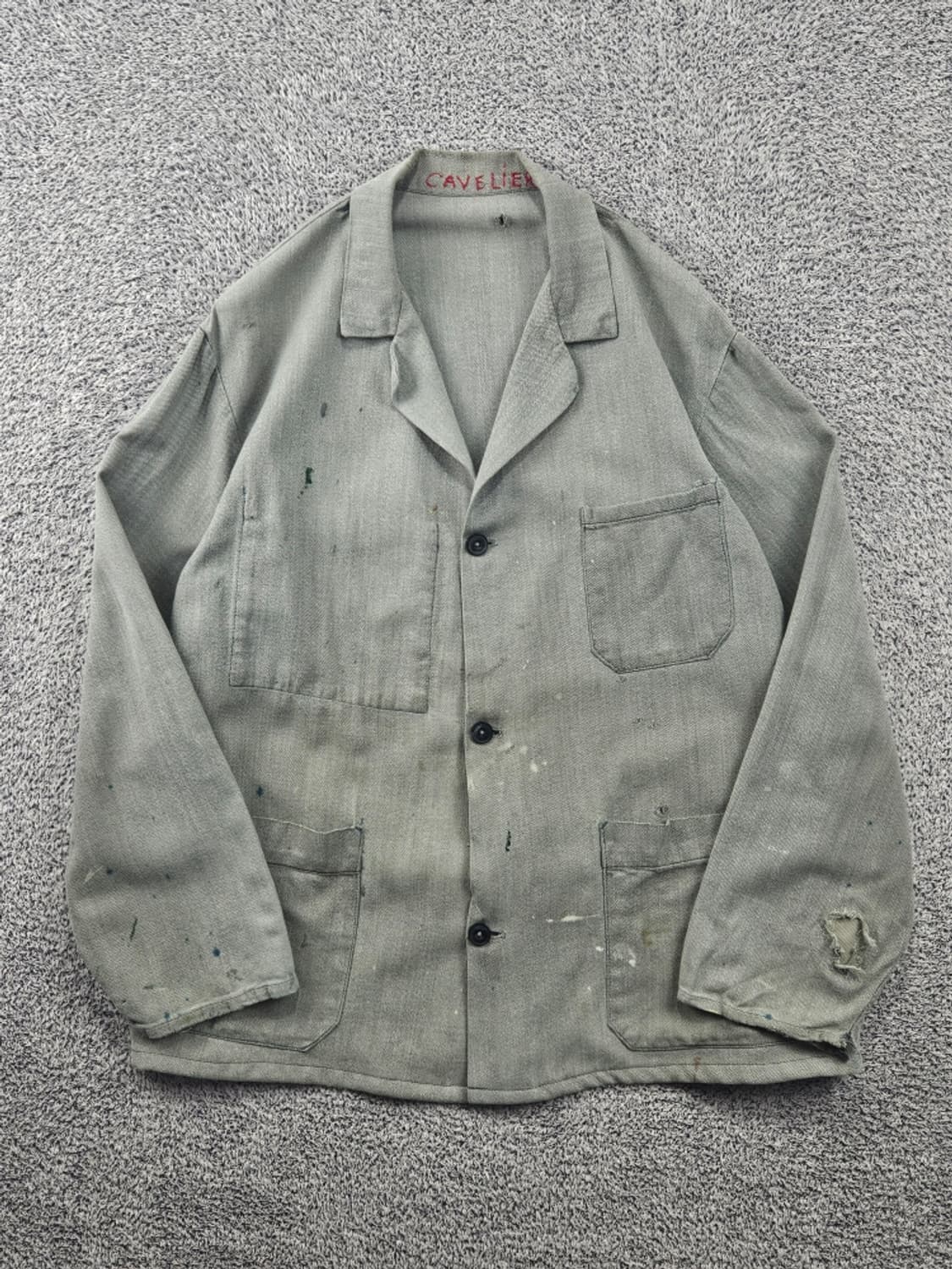 빈티지 3포켓 프렌치 워크 자켓 ( L추정 ) / 11597 상품이미지2