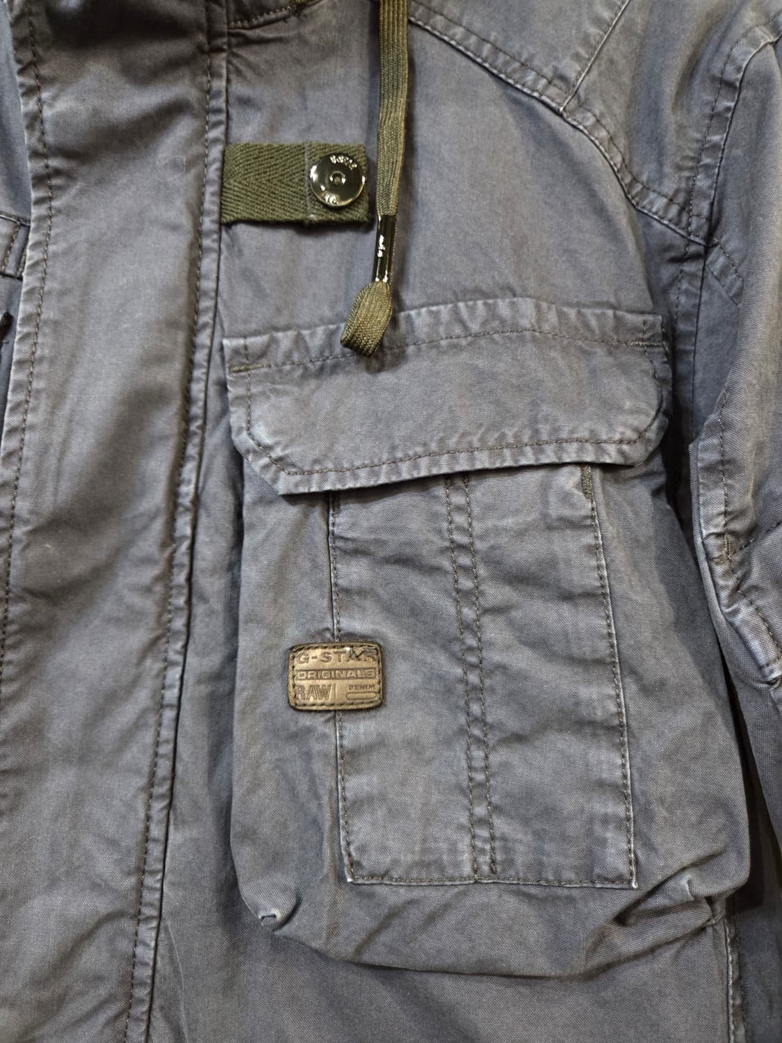 G-STAR RAW 남성 네이비 야상 점퍼(S) 상품이미지5