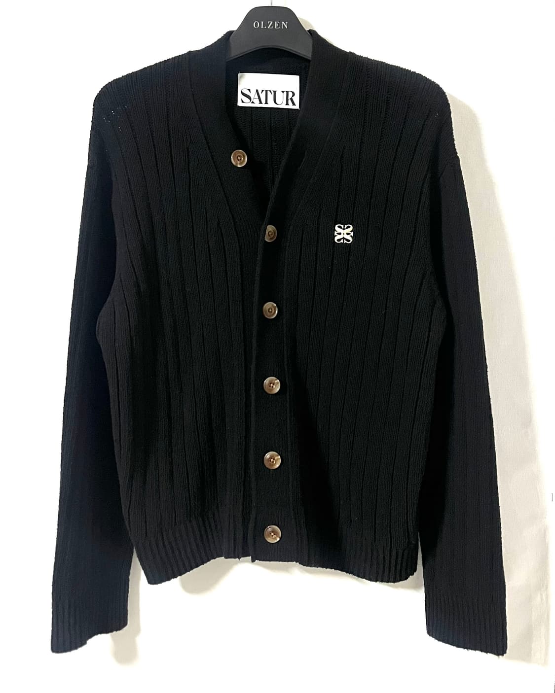 세터 부클 가디건 클래식 블랙 상품이미지4