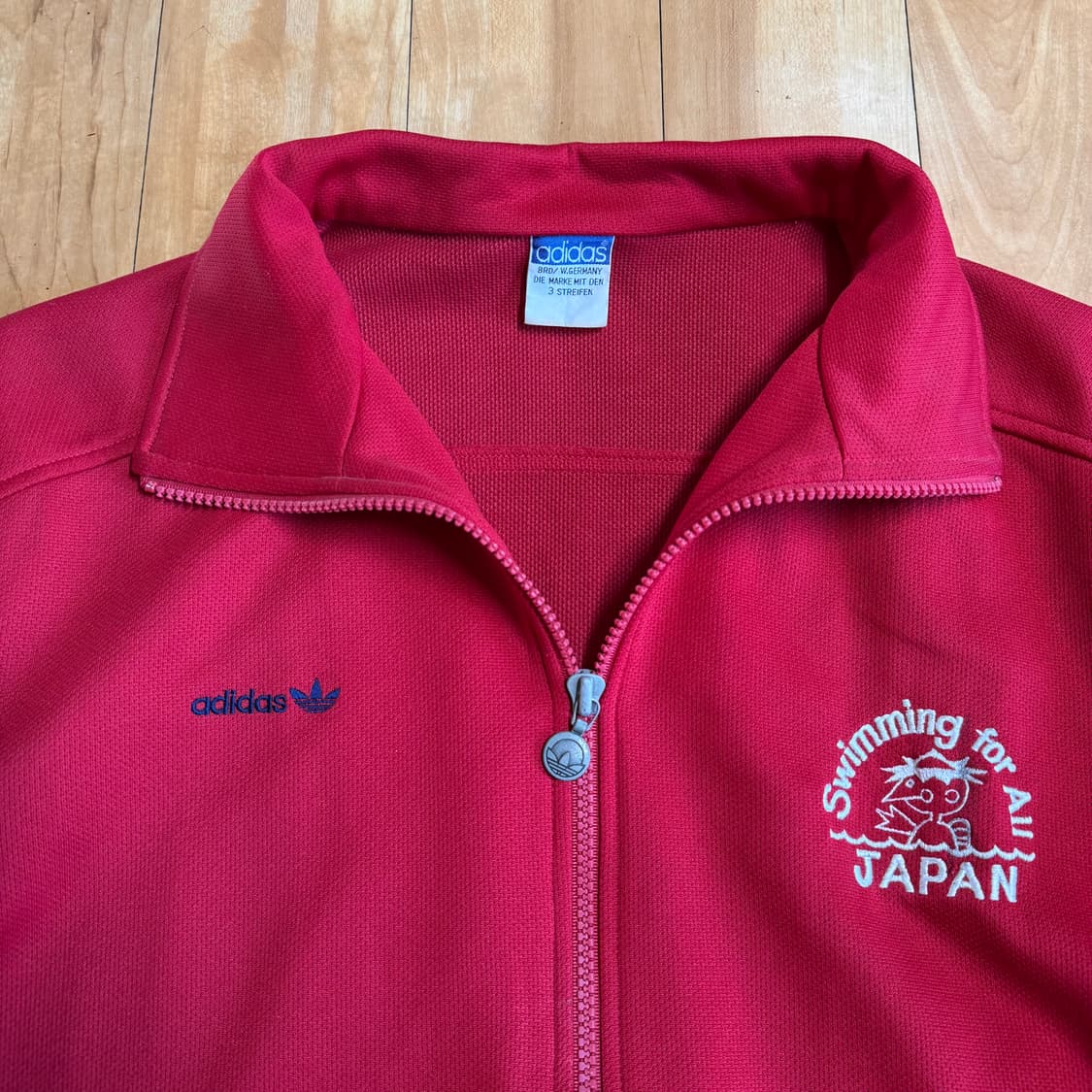 아디다스 빈티지 재팬 저지 레드 상품이미지2