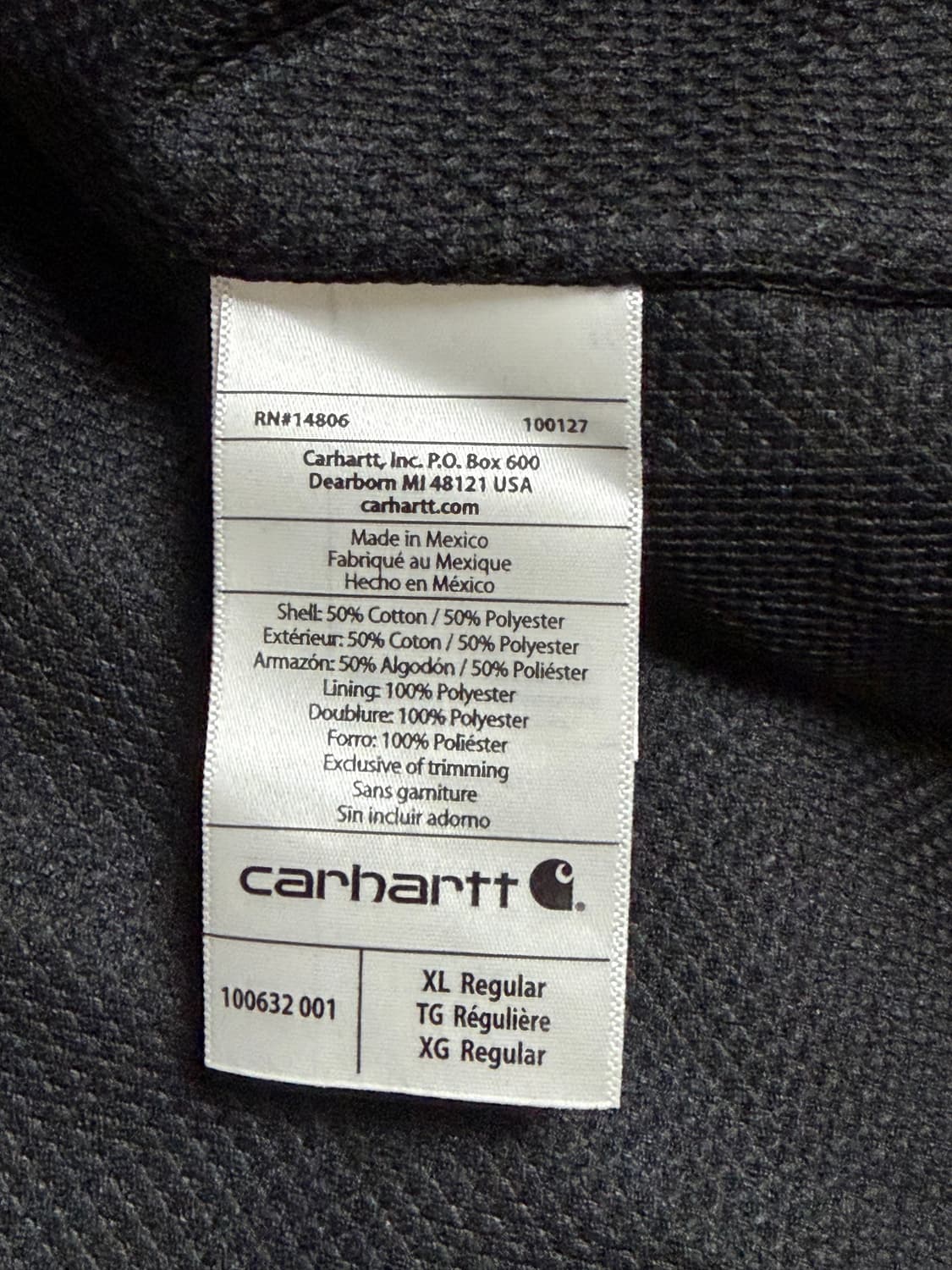 칼하트 레인 디펜더 써멀 자켓 XL 상품이미지6