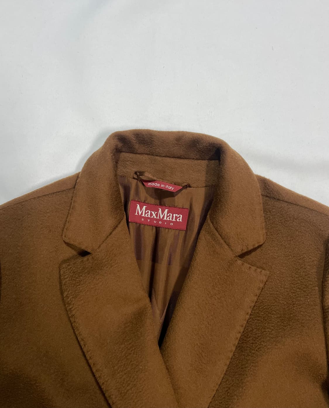 막스마라 더블브레스티드 브라운 카멜 코트 상품이미지7