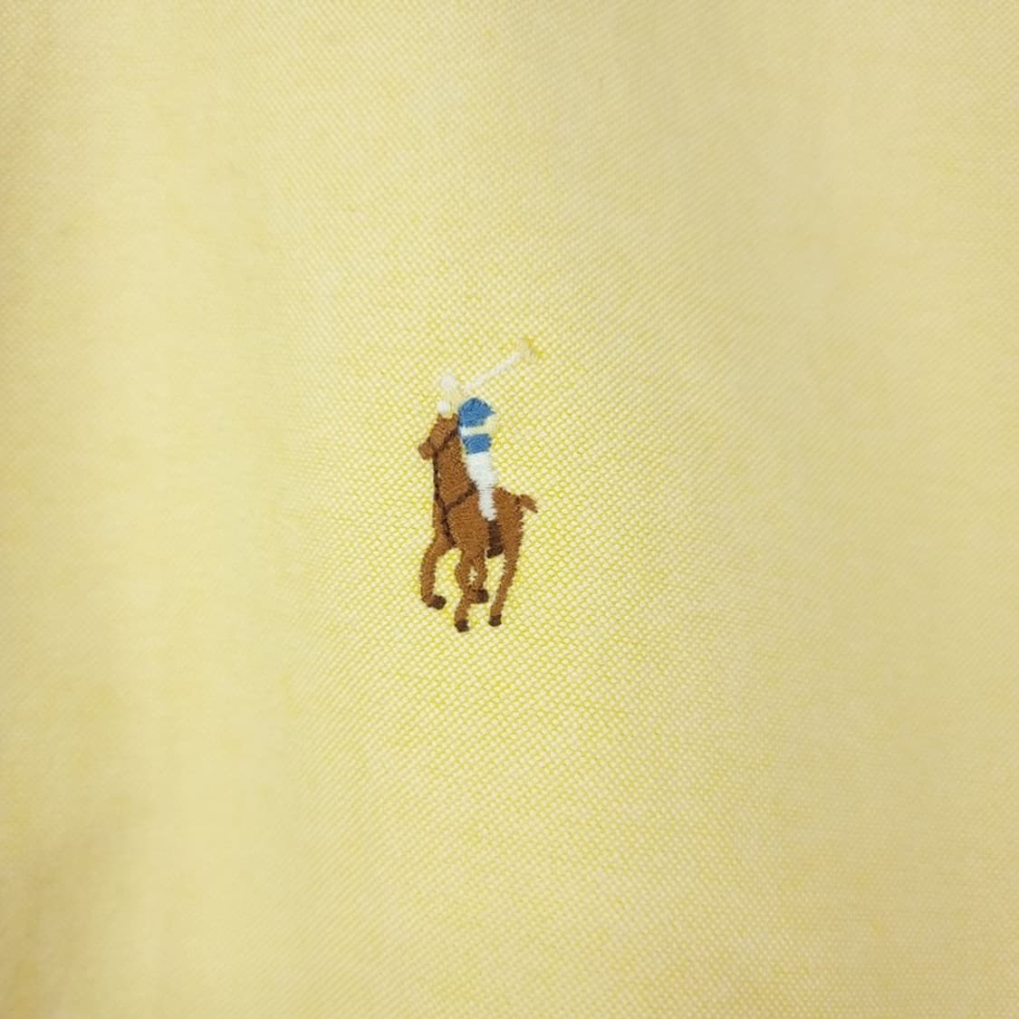 [폴로 랄프로렌] 90s 빈티지 포니 로고 반팔 셔츠 레몬 M20159 상품이미지6