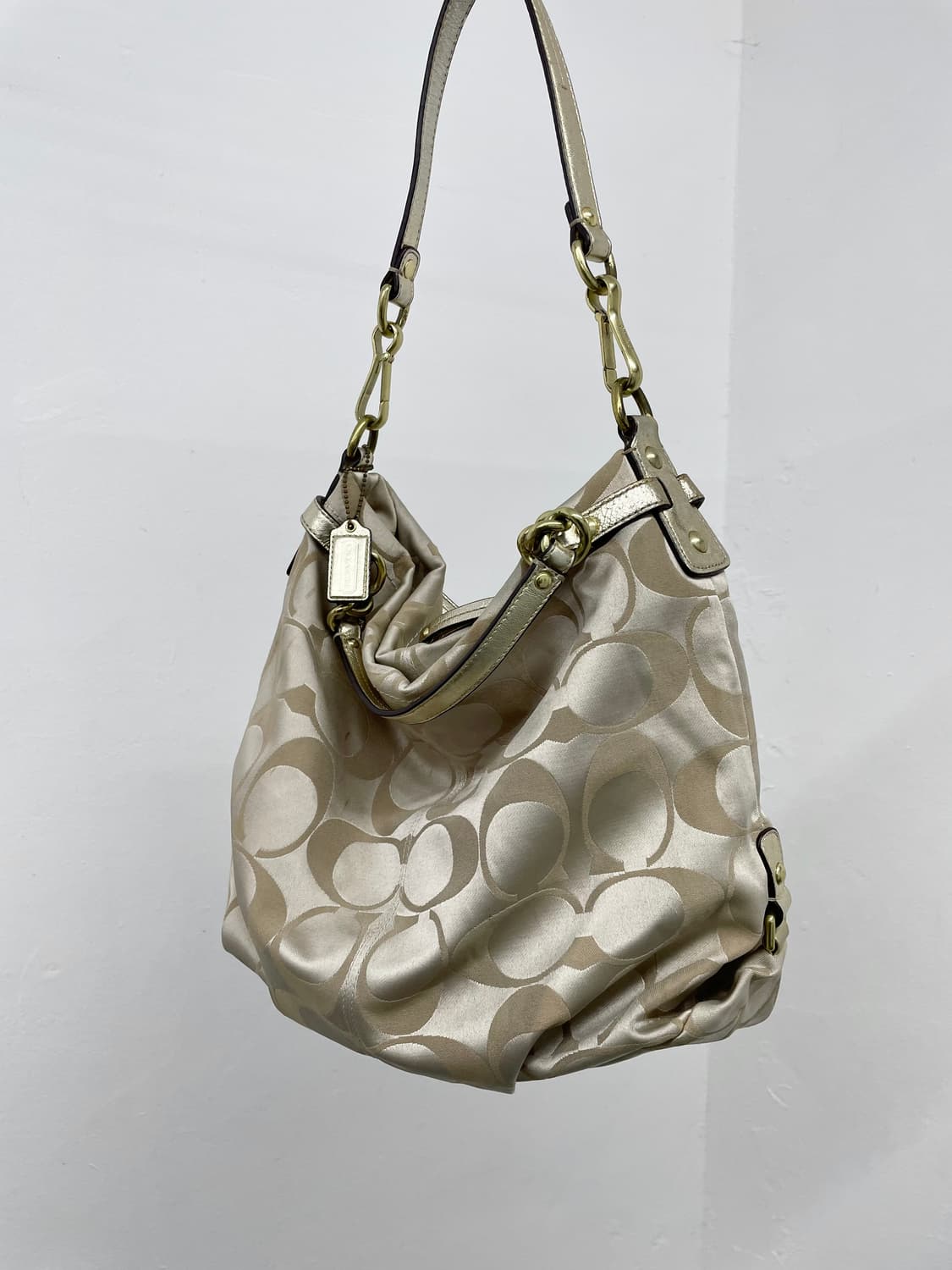 코치 자카드 2way 체인 호보백 상품이미지8