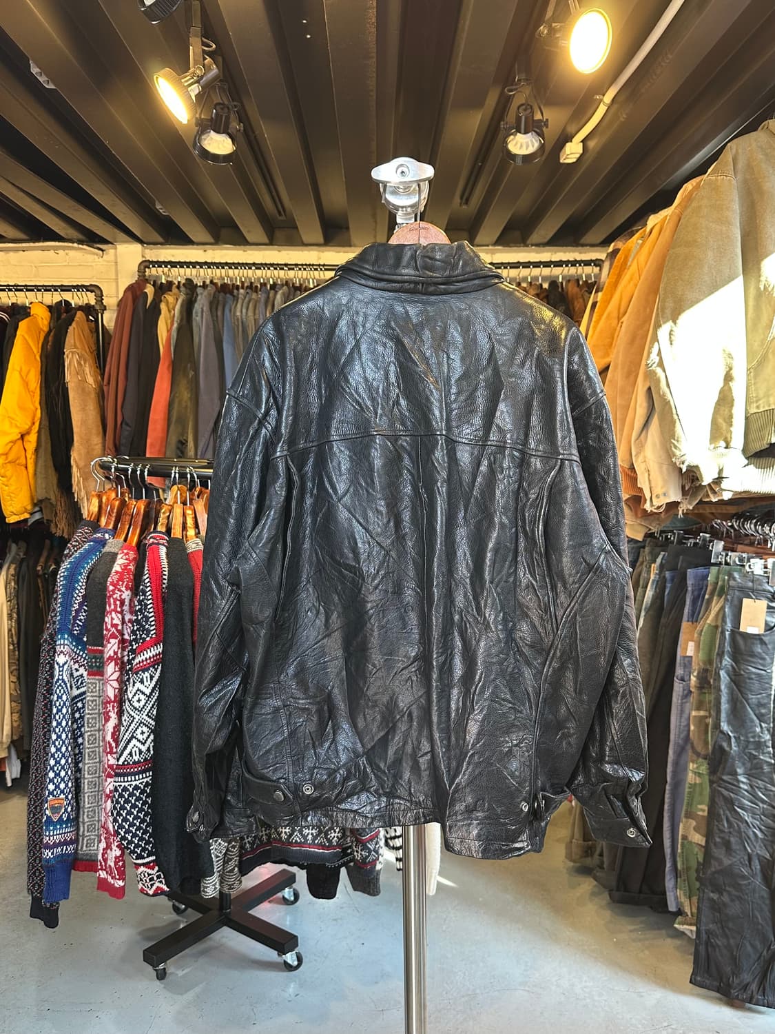 헤비 리얼 레더 플라이트 가죽 자켓 상품이미지2