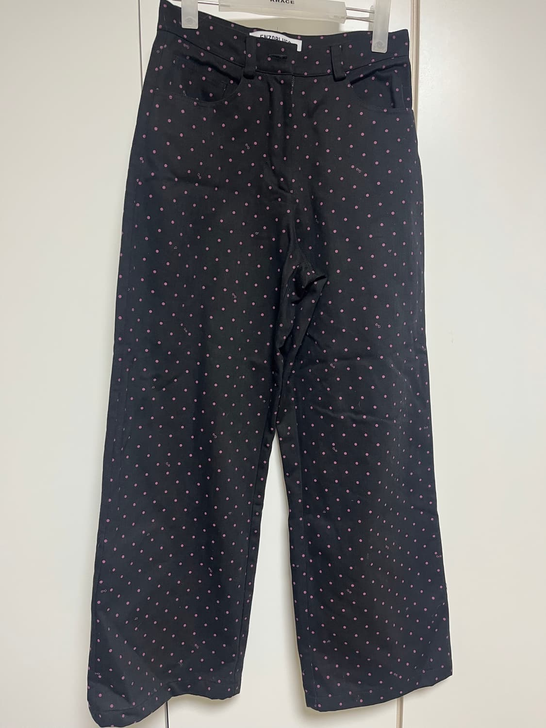 엔조블루스 도트 와이드 팬츠 S 상품이미지3