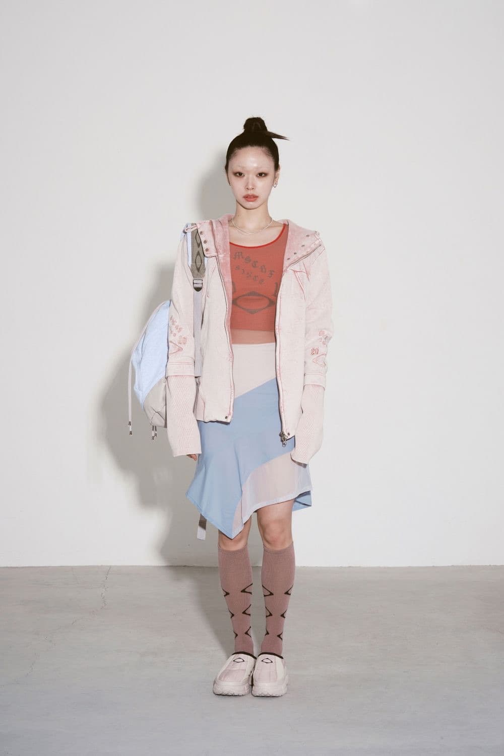 미스치프 컷 오프 후디 L 상품이미지6