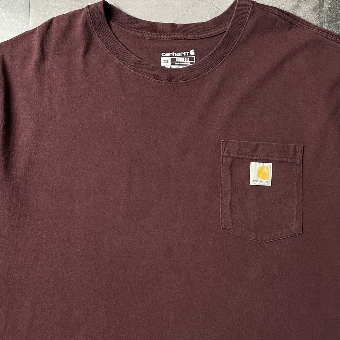 CARHARTT 칼하트K87 와인 포켓 반팔 티셔츠 A01147 상품이미지3