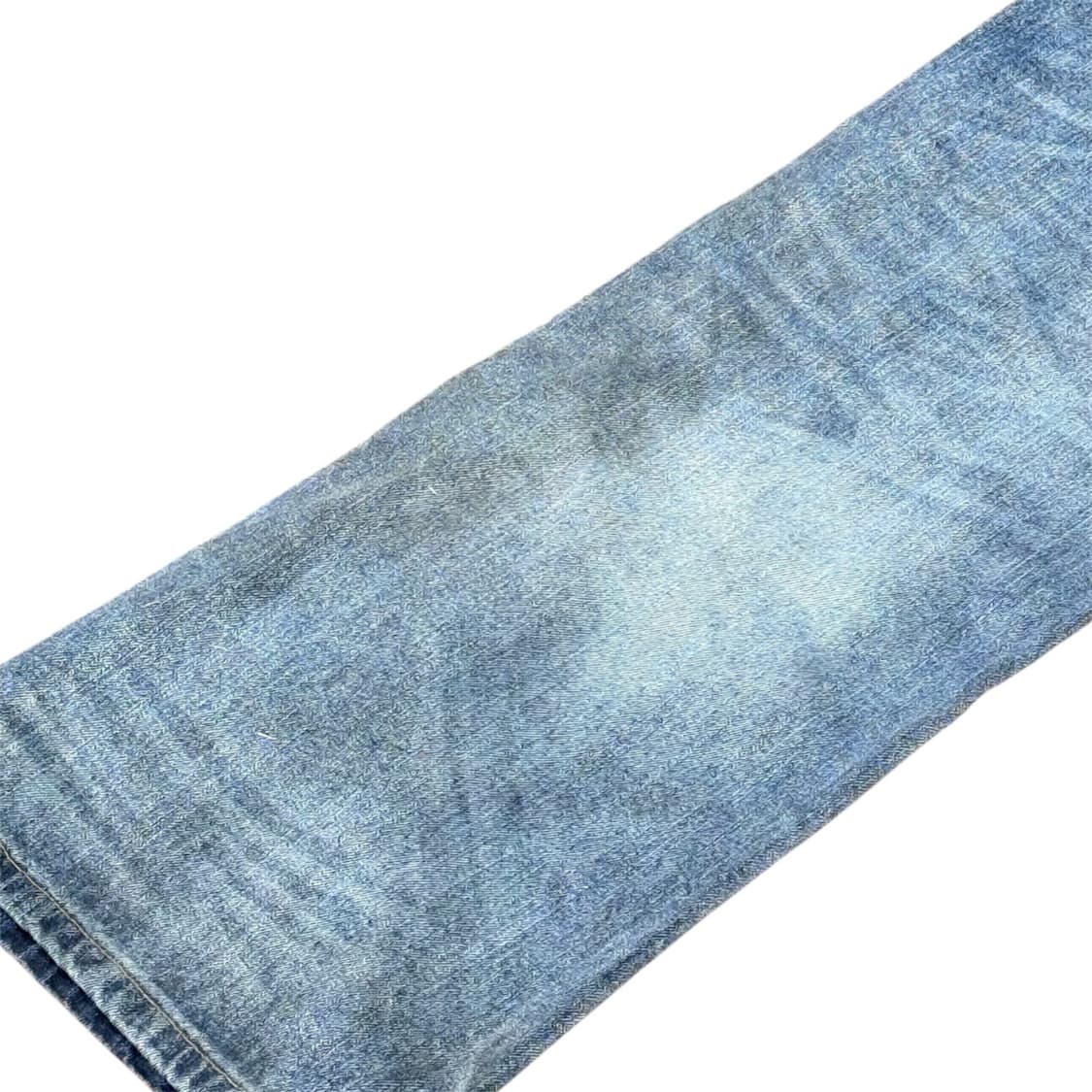 핸드메이드 빈티지 크림워싱 그릴드데미지 자수 데님팬츠  상품이미지7