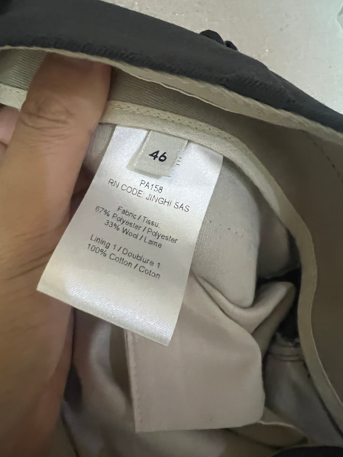 르메르/다크그레이 싱글 브레스티드 셋업/S,46 상품이미지7