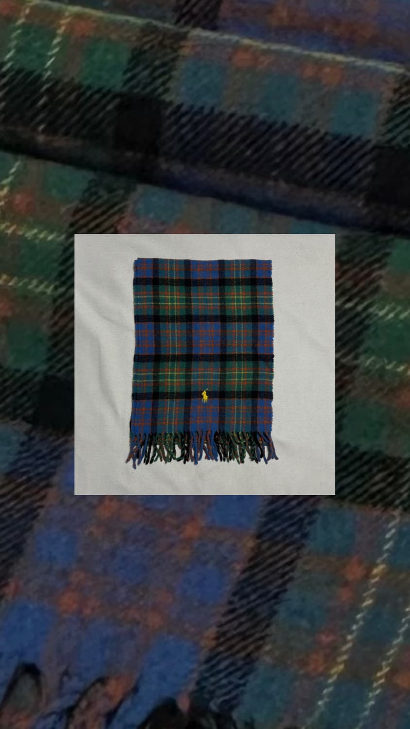 폴로랄프로렌 체크 머플러 상품이미지1